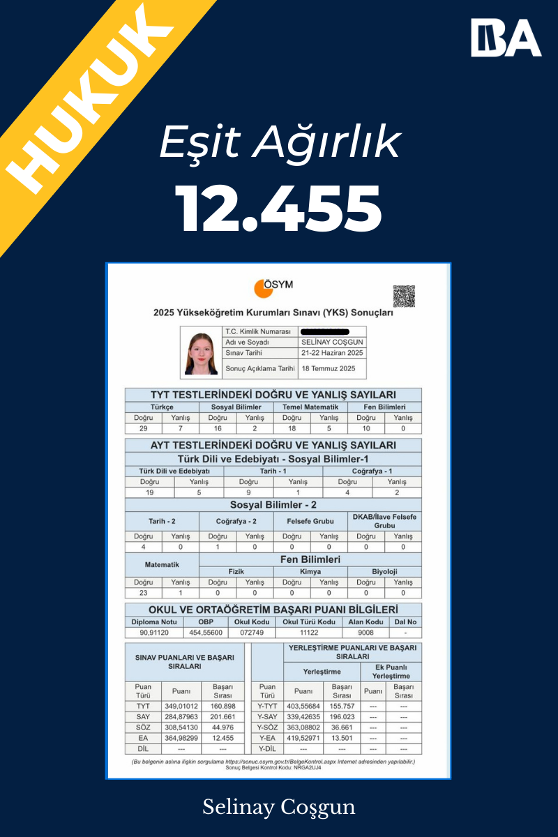 selinay coşgun başarı